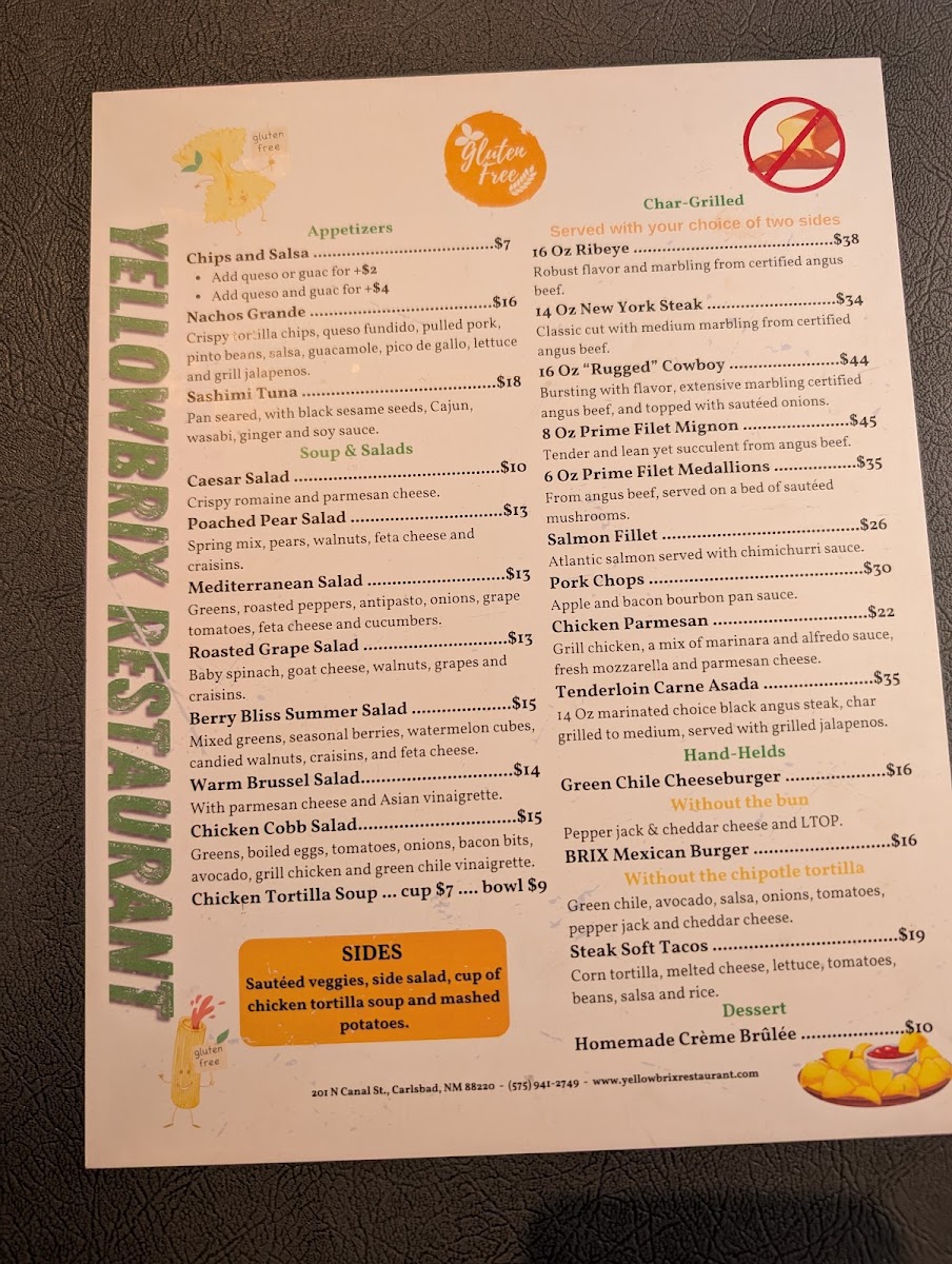 Yellow Brix Restaurant Menu - Image 4