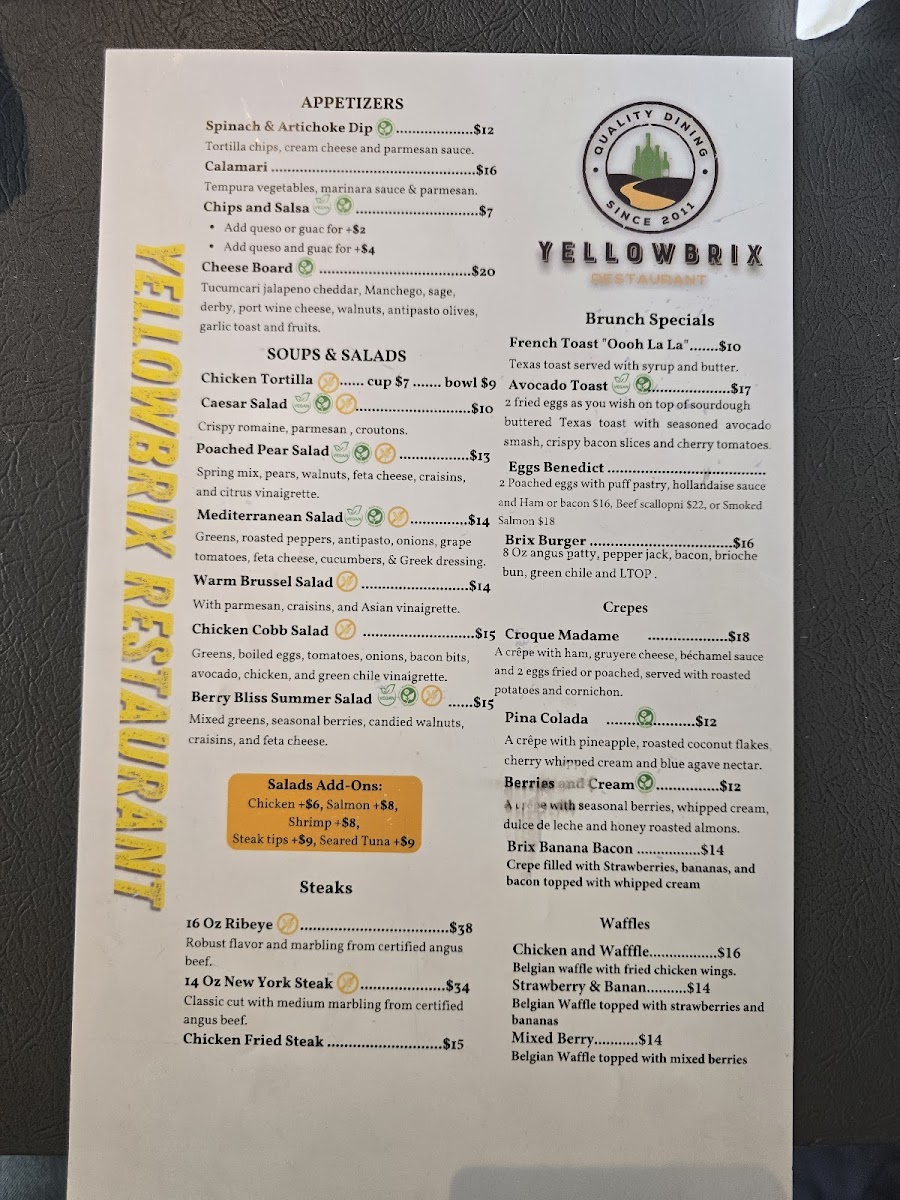Yellow Brix Restaurant Menu - Image 6